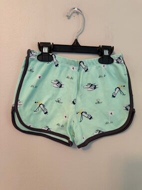 The Beaufort Bonnet Company Mint Green Golf Print Shorts